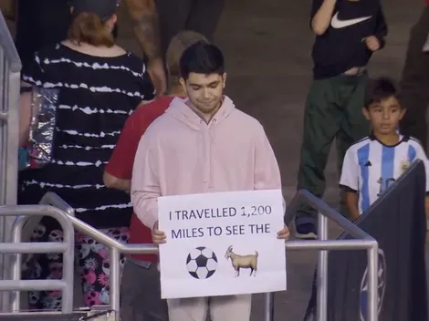 La desilusión del hincha que viajó kilómetros para ver a Messi