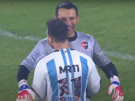 Los goles de Messi a Justo Villar en la despedida de Maxi Rodríguez