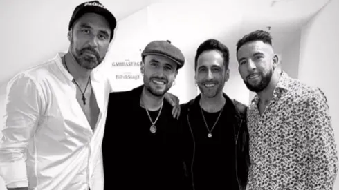 Claudio Bravo y Mauricio Isla estuvieron en el concierto de Los Vásquez en Chile.