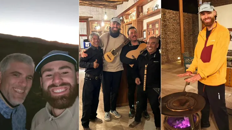 Ben Brereton llegó hasta San Pedro de Atacama con Manuel de Tezanos en el viaje que hará por Chile y que HBO Max hará serie.
