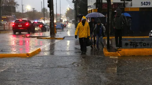 Lluvia en Santiago