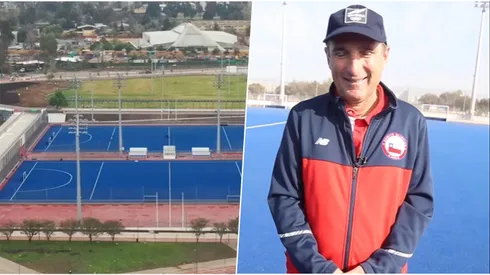 Cachito emocionado con nuevas canchas de hockey.