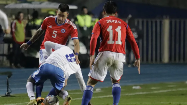 Matías Zaldivia, Campos y Assadi jugaron ante Cuba.