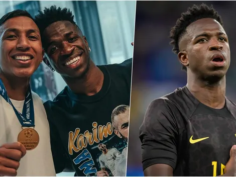 Asesor de Vinícius acusa ataque racista: guardia lo apuntó con un plátano