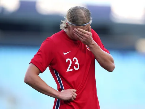 Solo frustraciones para Haaland con la selección de Noruega