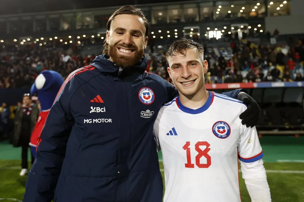 Bruno Barticciotto anotó dos goles en su debut con La Roja ante República Dominicana. | Carlos Parra / Comunicaciones FFCH