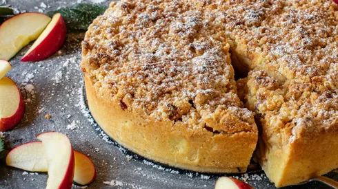 Receta de Crumble de manzana para la once