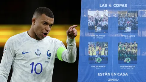 La Conmebol festejó los logros de Argentina, Brasil y Uruguay.