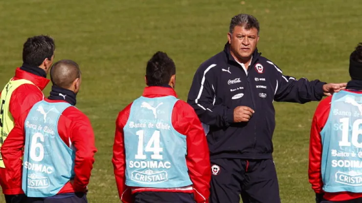 Claudio Borghi con la Selección Chilena en la Copa América 2011