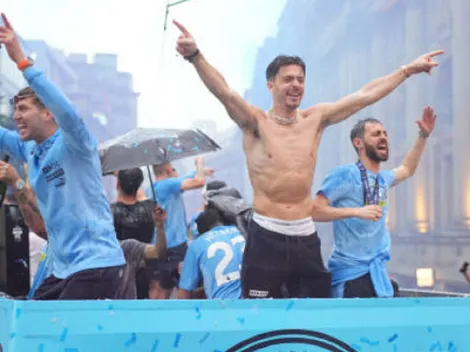 Grealish le da la razón a Julián Álvarez: fotos de la fiesta eterna