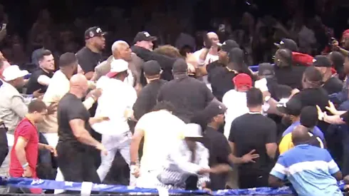 La pelea entre Floyd Maywehater y John Gotti terminó en un escándalo que se trasladó incluso a camarines.