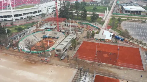 El Centro para el tenis en el Nacional está quedando de primer nivel