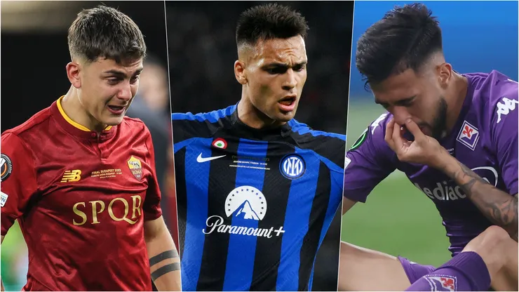 Roma no pudo en Europa League, Inter de Milán en Champions League y Fiorentina en Conference League. Los tres italianos en finales europeas destiñeron.