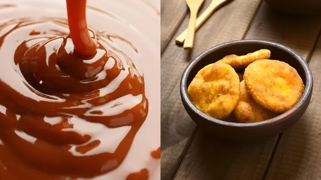 Manjar y sopaipillas