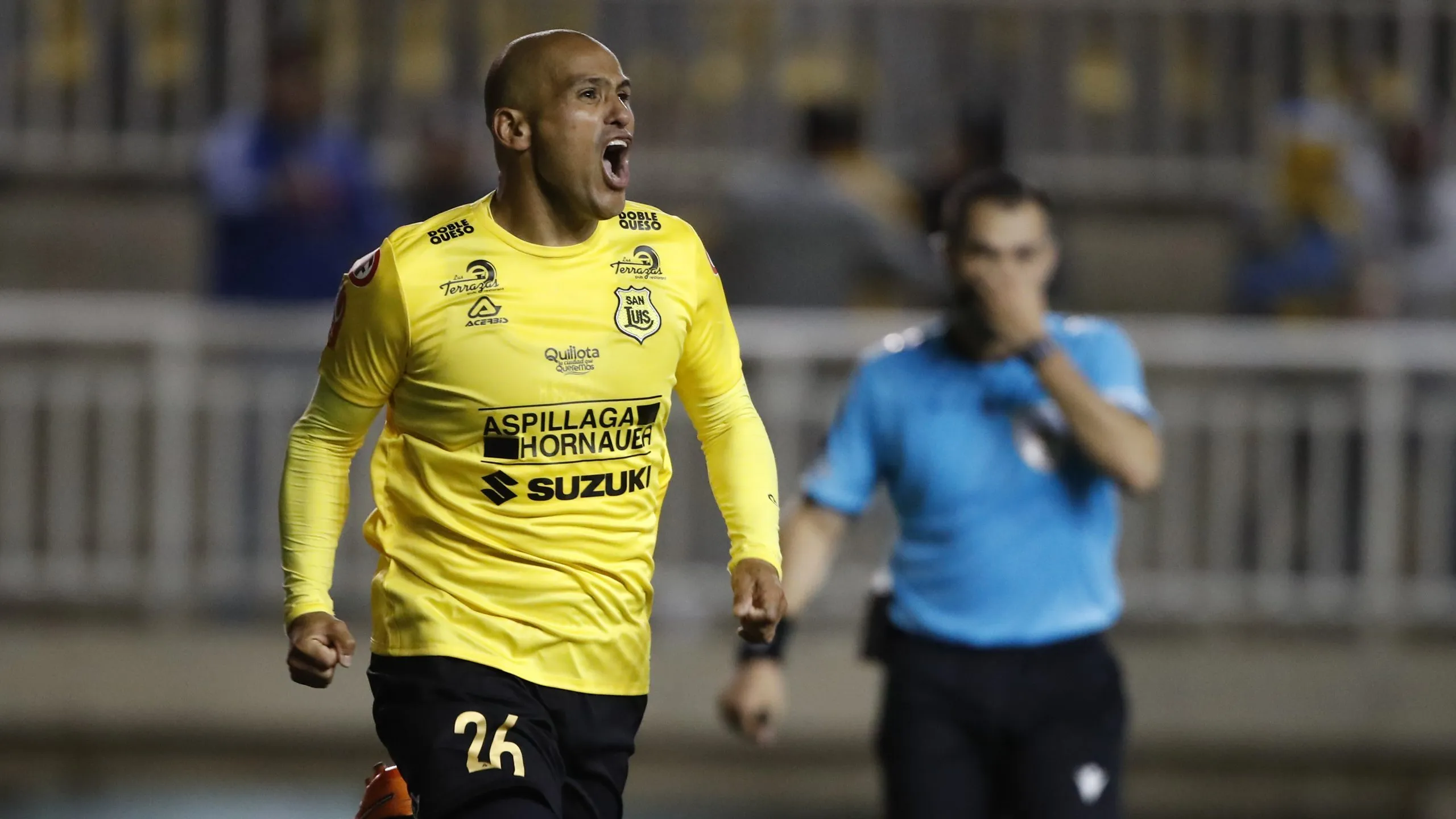 El delantero de San Lui se ha matriculado con ocho tantos esta temporada. Foto: Andres Pina/Photosport