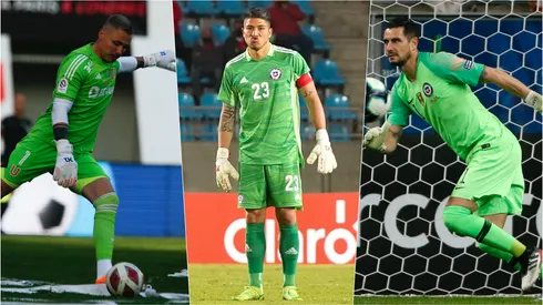 Cristóbal Campos, Brayan Cortés y Gabriel Arias pelean por el arco de la Roja. A ellos se suma Hugo Araya, la gran sorpresa.