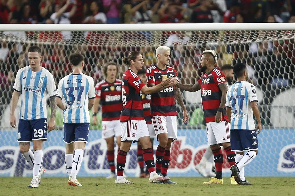 Arturo Vidal ingresó al minuto 88 ante Racing y el partido finalizó al 90+5′. | Foto: Getty
