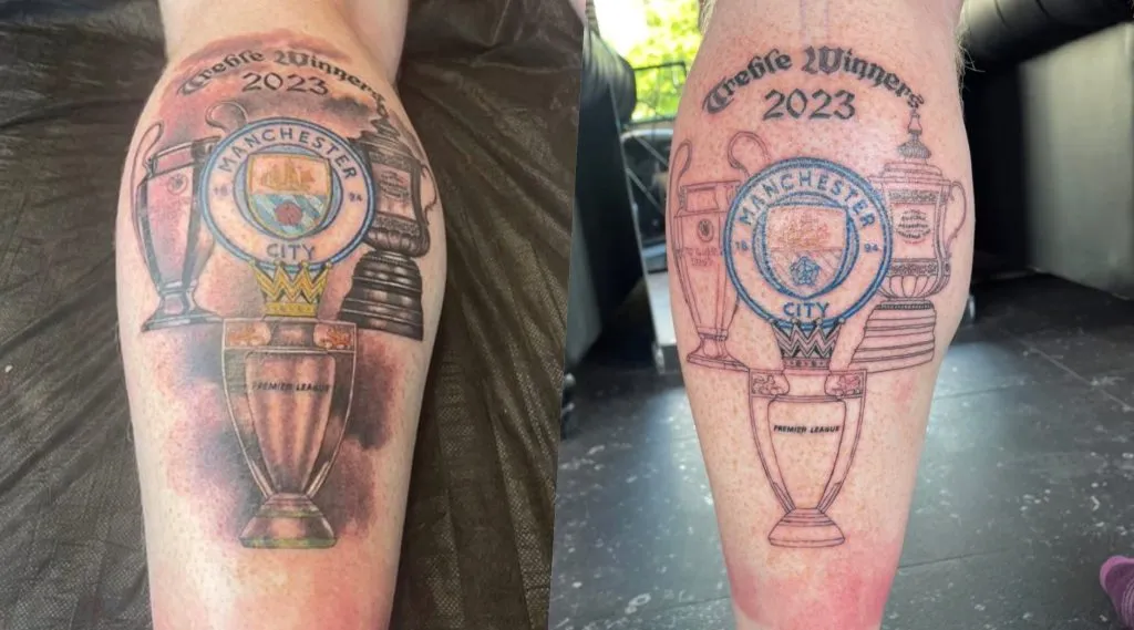 Un hincha del Manchester City tiene toda la fe del mundo para la Champions League. | Foto: Twitter