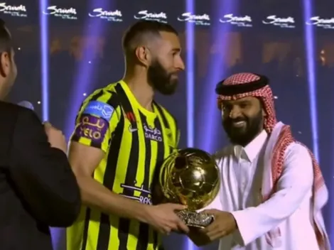Superestrella: Benzema es presentado en Arabia con su Balón de Oro