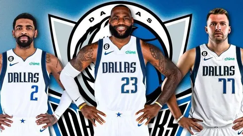 Kyrie Irving, LeBron James y Luka Doncic