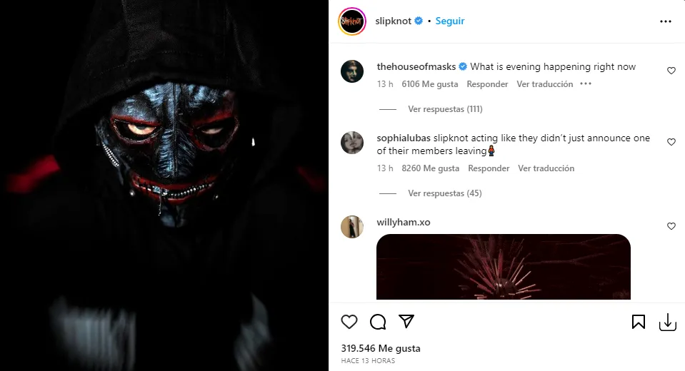 La enigmática presentación del nuevo miembro de Slipknot.