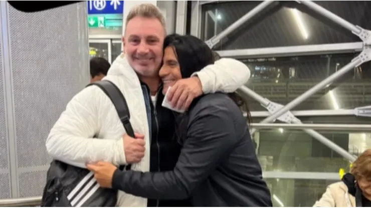 Barticciotto y Coca Mendoza se encontraron rumbo a Buenos Aires para ver a Colo Colo