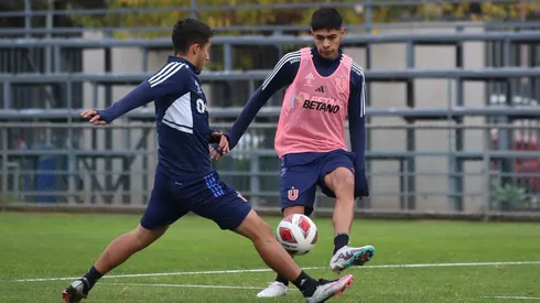 Darío Osorio y Lucas Assadi entrenando en el CDA.