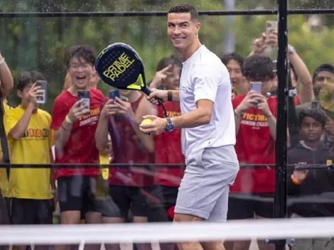 No puedo, tengo pádel: CR7 se suma a la fiebre paletera en Singapur