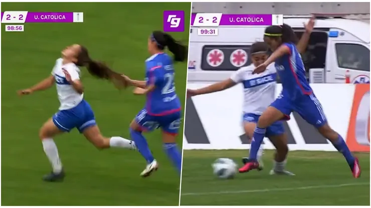 Polémico final entre la U y la Católica FEM.