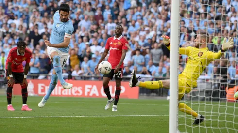 Gundogan fue la figura del Manchester City, anotándole un doblete al United y dándole la FA Cup.