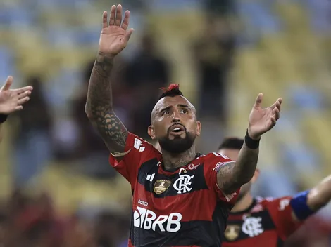 "Respeten a papá": el festejo de Vidal en la Copa de Brasil