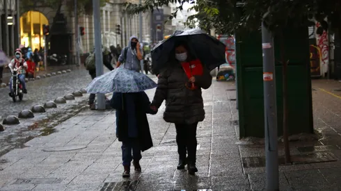 Lluvia en la capital