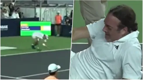 Nicolás Massú tras lesionarse