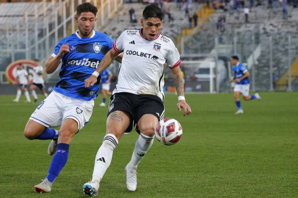 Carlos Palacios lleva con Colo Colo cinco goles en el Campeonato Nacional 2023. | Foto: Photosport.