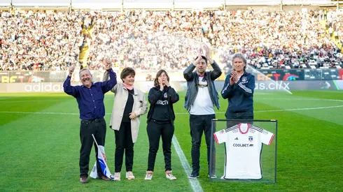 David Arellano fue recordado a través de su familia en el Estadio Monumental.