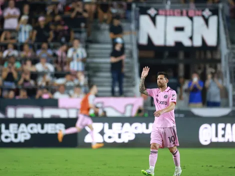 Hinchas de cartón del Inter Miami se van cuando salió Messi