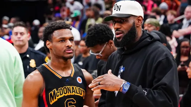 LeBron y su hijo Bronny