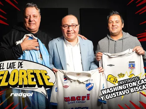 Washington Castro y Gustavo Biscayzacú junto a Florete en El Late de Florete