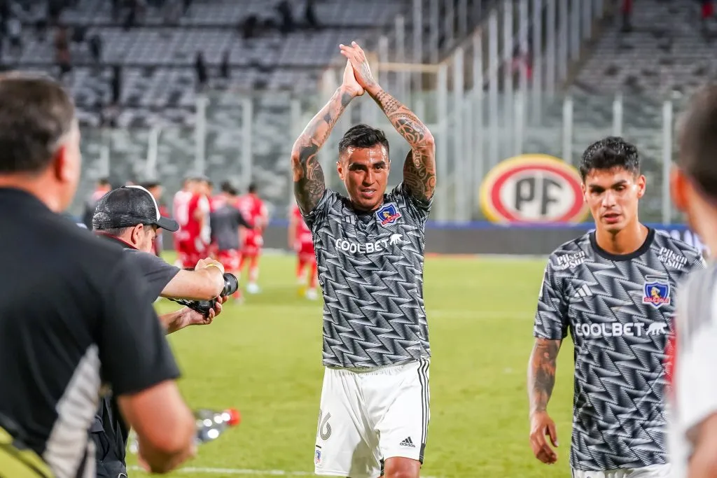 Darío Lezcano, que anotó el gol de triunfo para Colo Colo en el último duelo ante Ñublense, no será irá ni a la banca para esta visita a Chillán. | Foto: Guillermo Salazar.