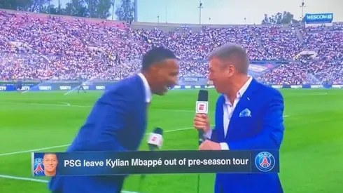 El momento exacto en el que el comentarista de ESPN se descompensa.