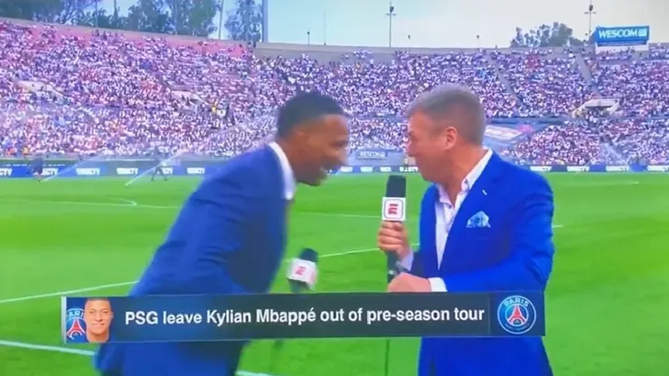 El momento exacto en el que el comentarista de ESPN se descompensa.