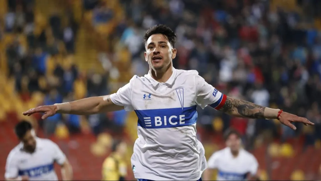Zampedri abrió la cuenta para la UC ante Coquimbo Unido. | Foto: Photosport