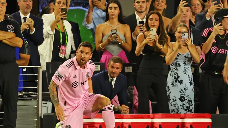 Las estrellas en Miami no se perdieron el debut de Messi.