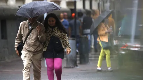 Lluvia en Santiago 31/12/2022