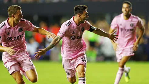 La primera celebración de Messi en Inter Miami.