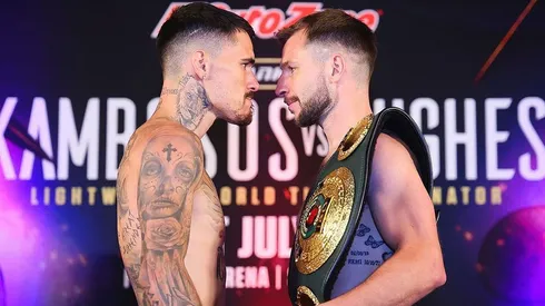 George Kambosos y Maxi Hughes se miden por el título ligero OIB.