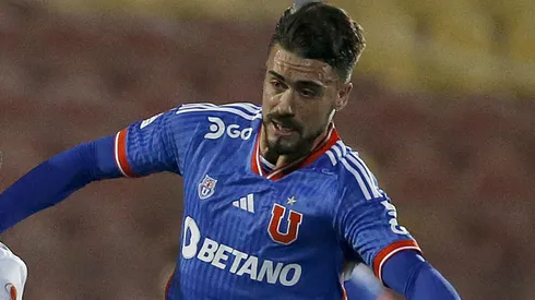 Gómez y el partido de la U contra Palestino.