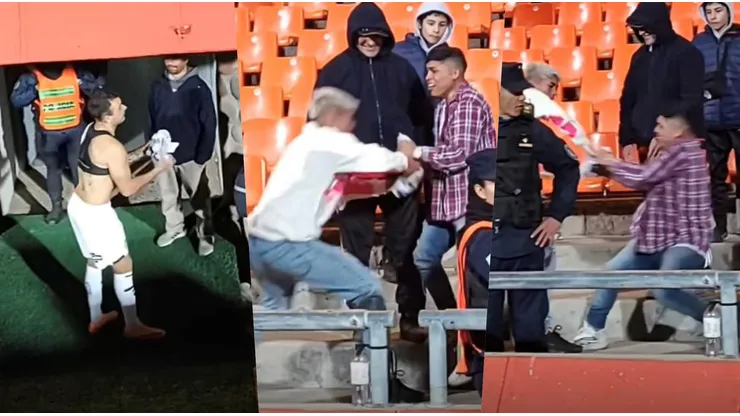Los hinchas casi se van a los combos por la camiseta de Catalán.