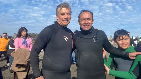 Pizarro y Mayne-Nicholls visitaron Pichilemu.