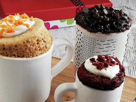 Receta de queque en taza fácil y rápido